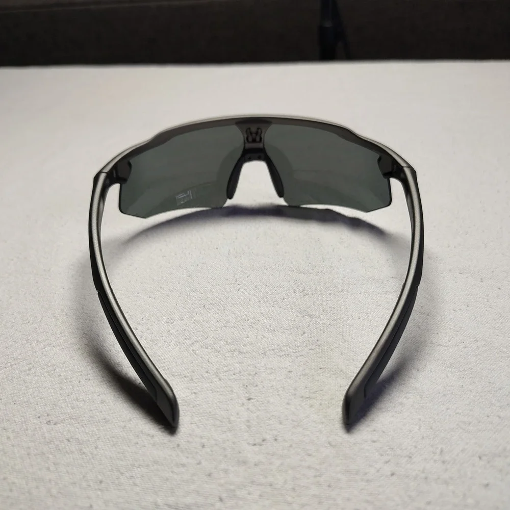 Snowledge Cycling Sunglasses Black 5 Interchangeable Polarized Lenses Sport